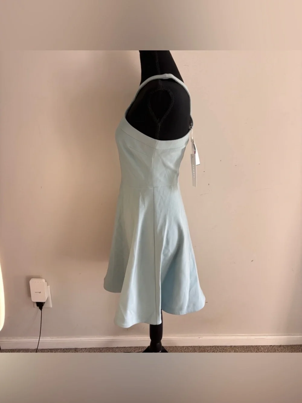 LIKELY Ashland Dress Size 6 NWT Blue Cross Back Fit & Flare Mini - Picture 5 of 8